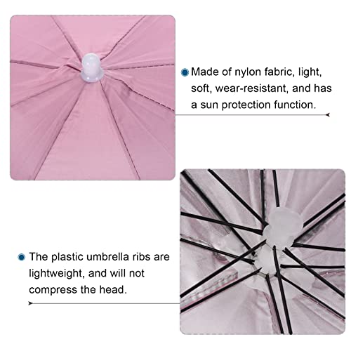 PATIKIL Chapéu de guarda-chuva, pacote com 4, 50,8 cm, dobrável, chapéu de guarda-chuva para pesca c