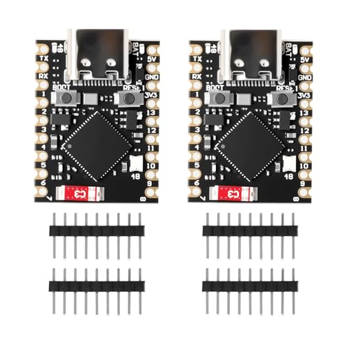 AYWHP ESP32 S3 Mini Development Board, WiFi Bluetooth IoT Board con procesador Dual Core 160 MHz Running Frequency Development Board, 2,4 GHz Wi Fi Mini placa base (2 unidades)
