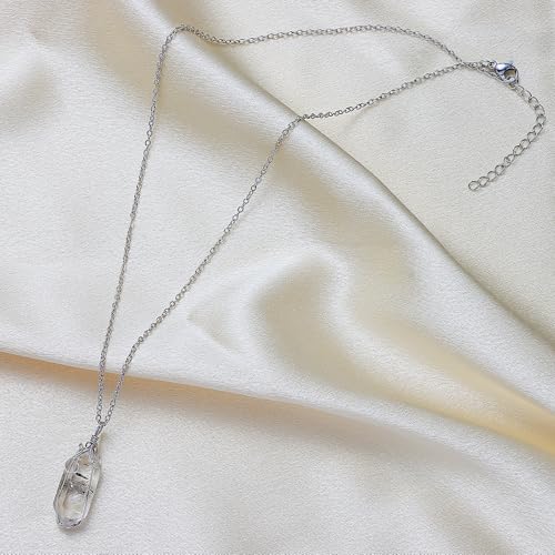 Natural Raw Herkimer Diamond Healing Crystals Handmade Earings Ring Necklace Pendant Gift Gemstone Jewelry for Women3