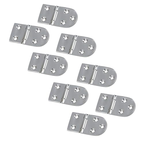 Charnière de porte ovale 40x75 mm en acier inoxydable 316 marine