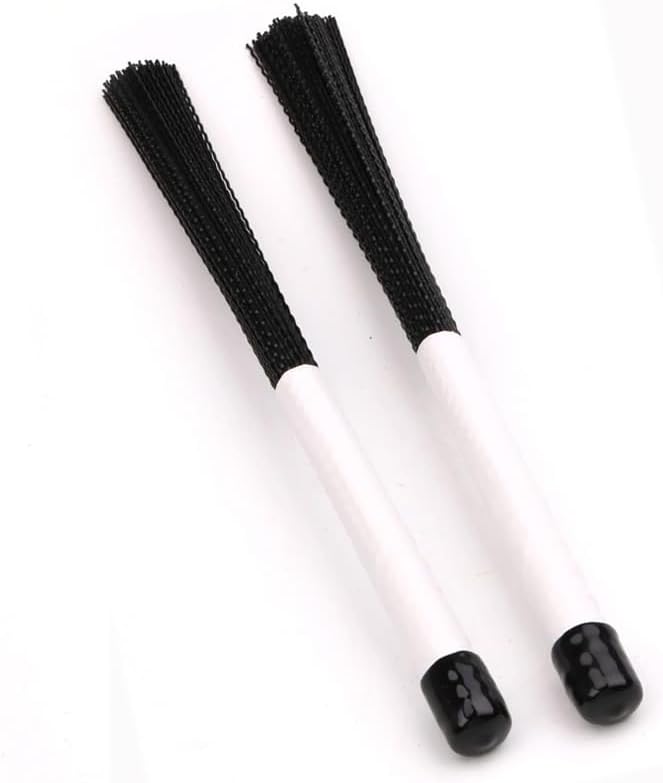 Nylon Drum Brushes for Cajon, Snare and Percussion Instruments, 1 Pair