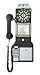 Crosley CR56-BK 1950's Payphone with Push Button Technology, Black