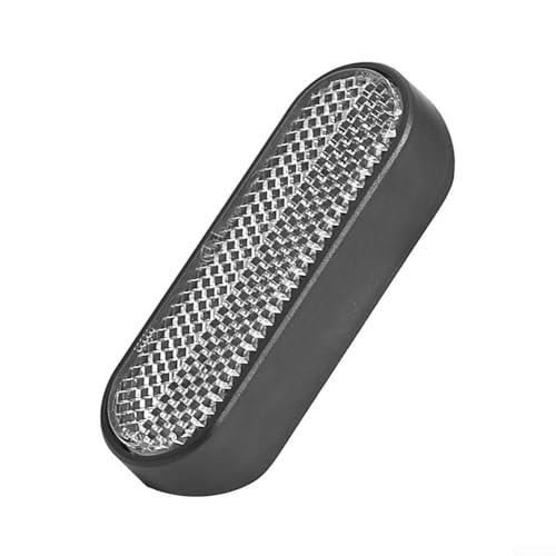 Besttoolifes Reflector delantero para patinete eléctrico E2 Pro - Accesorio de seguridad reflectante, construcción ABS, 12 x 8 x 3 cm, gris (compatible con conducción nocturna)