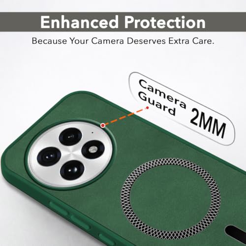 Image of Jkobi Leather Finish Back Cover Case for OnePlus 13 (MagSafe Compatible Wireless Charging | Soft Touch | Camera Bump Protection)