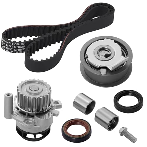 SYKRSS TCK334 Engine Timing Belt Kit with Water Pump Compatible with Audi A3 A4 A4 TT TTS Quattro, Compatible with VW 2007-2010 Eos, 2006-2008 GTI, 2006-2008 Jetta, 2006-2008 Passat