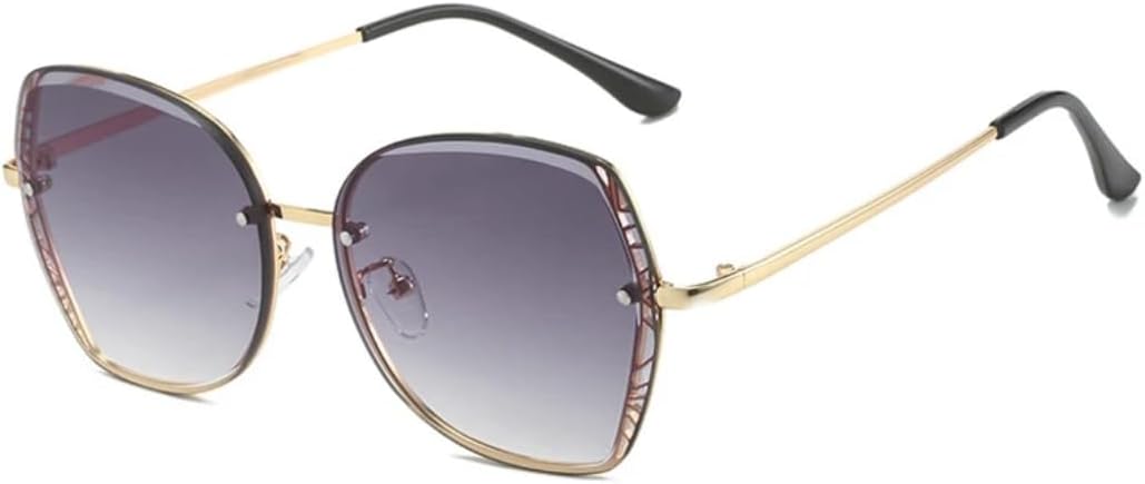 Oversized Frame Sunglasses Women Men Vintage for Fashion Driving Shades Uv400