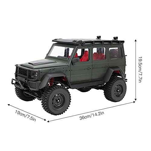 SUNGOOYUE 4WD RC Crawler, 1/12 2,4G RC G500 Crawler com bateria integrada - kit de montagem de camin