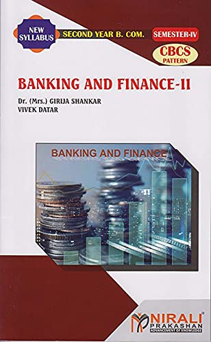 BANKING AND FINANCE-2 in Marathi (Second Year Bcom Semester 4)