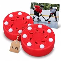 CLISPEED 2Er Set Eishockey Pucks Für Training Und Wettbewerb Offizielle Street Hockey Pucks Für Indoor Und Outdoor Spiele Rollhockey Puck 7.5X7.5X6 cm 220G