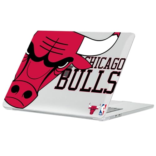 Coque MacBook Air 13.6 Chicago Bulls transparente ultra résistante logo NBA