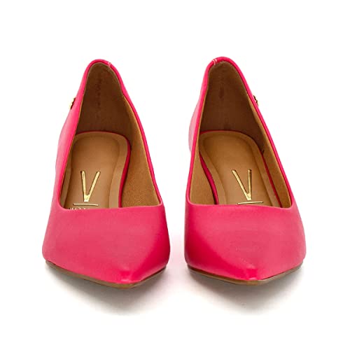 Scarpin Vizzano Salto Baixo Feminino, Pink, 37