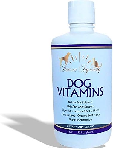 D/D Pet Supplement Vitamins - 100% All Natural Daily Liquid Multi-Vitamin for Dogs I with Glucosamine and MSM I Superior Absorption I…