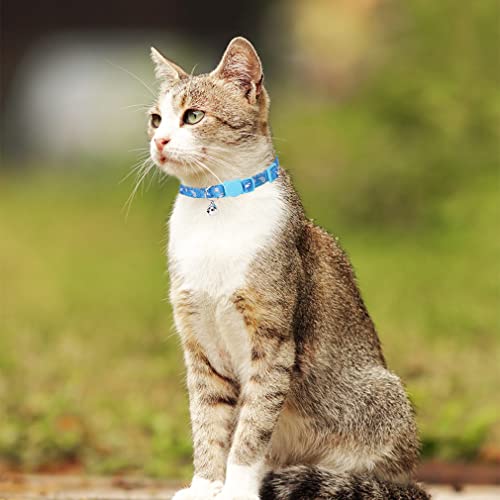 Blue Basic Cat Collars with Bells, 2 Pack Marine Pattern Cat Collars, Breakaway Cat Collar with Quick Release Buckle⦠- Image 6
