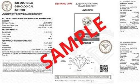Customize Jewel IGI 3.10 CT .TW Round Cut Lab Created Diamond Hidden Halo Solitaire Engagement Ring In 14k Gold For Women,E-VS1,EX3