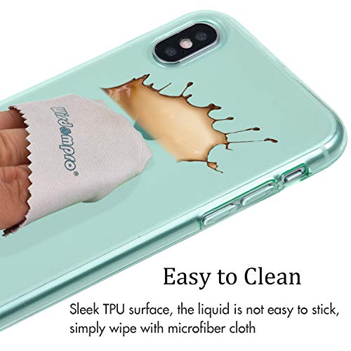 Wisdompro Iphone Xs Case, Iphone X Case, Bundle Of 5 Pack Extra Thin Slim Jelly Soft Tpu Gel Protective Case Cover For Apple Iphone X Xs 10(Blue, Aqua Blue, Hot Pink, Yellow, Red)- Transparent Color #TOP4