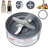 Replacement Extractor Blade, Fit for NutriBullet 600w/ 900w Pro Series Blender with Food-grade Silicone Rubber Gaskets Seal Ring for NutriBullet Blender Blade Replacement Parts