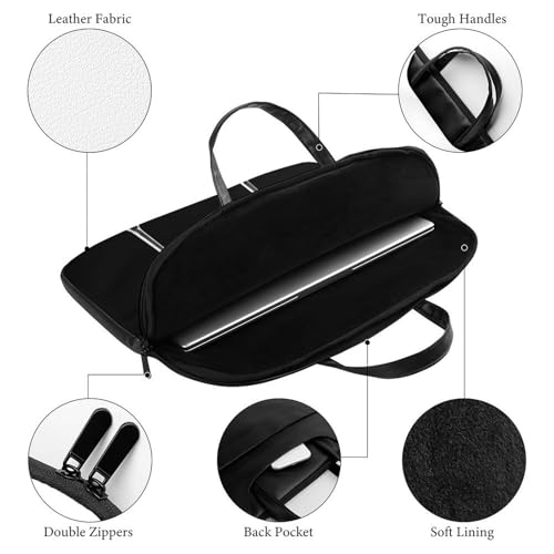 Bolso de hombro para laptop 17 pulgadas impermeable rojo miniatura 4