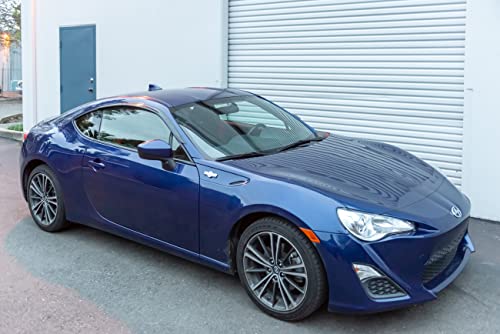 Replacement For 2013-2021 Scion Fr-S | Subaru Brz | Toyota 86 Eos Visors Jdm Clip-On Style Smoke Tinted Side Vents Window Deflectors Rain Guard Dwv-Sbrz-Oe #TOP7