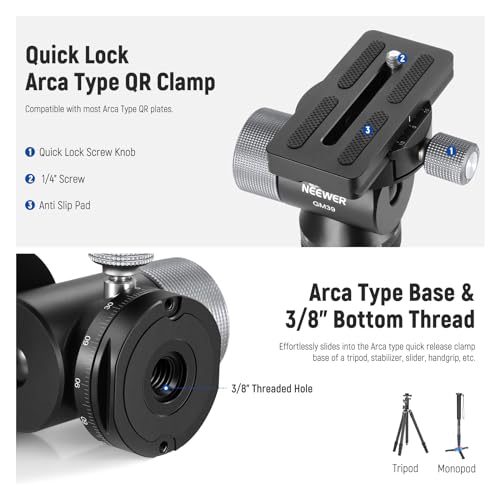 Neewer 10104457 Monopod Gimbal Head Tripod Mount thumb #4