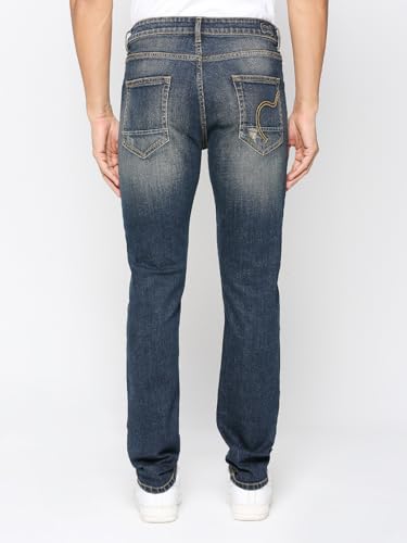 Image of Being Human Black Slim Straight Fit Men's Denims Clothing