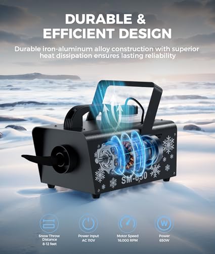 imone 650w snow machine christmas giftsnow maker machineartificial snow making machine snowflake machinesnow machine indoor with remotesnow machines for outdoors party parade picture