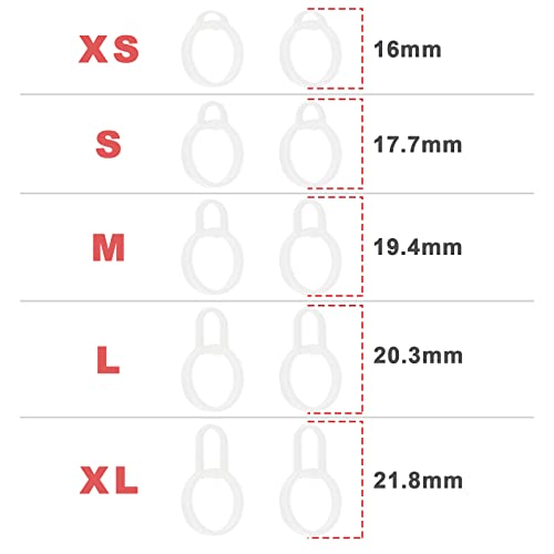 VGOL 5 works Silicone Ear Tips Compatible with Sony LinkBuds WF-L900 Earphones Ear Hooks Earbud Cap Non-Slip Earbuds Wingtips Accessories XS S M L XL 5 Sizes White - Image 3
