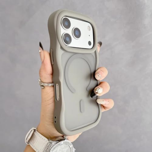 Coque de luxe iPhone 17 Pro Max mate ondulée transparente