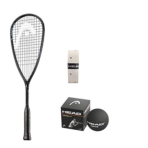 Buy Head Graphite Squash Racket 360 Speed 120 Sb With Prime Double Dot