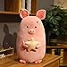 JSJJATQ Juguete de Peluche 45 cm 65 cm 80 cm Kawai Pink Pink Relleno P Cochino Almohada Suave Almohadilla Juguetes para niñas Cumpleaños (Color : Pink, Height : 80cm)
