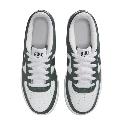 Nike Air Force 1 Low Grade School Lifestyle Shoes (Vintage Green/White/Obsidian) (HF5178-300, Green/White)3