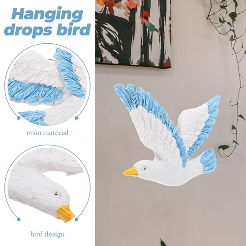 Décoration murale créative mouettes en résine 3pcs - 5