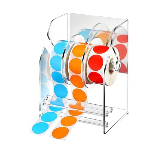 Clear Acrylic Label Dispenser With Three Compartments Daily Casual Use