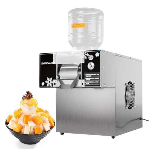 Commercial Snowflake Ice Cream Machine, 120KG Ice Shaver for Food Trucks, Restaurants, Milk Tea Shops & Home Use – Perfect for Korean Shaved Ice Delights