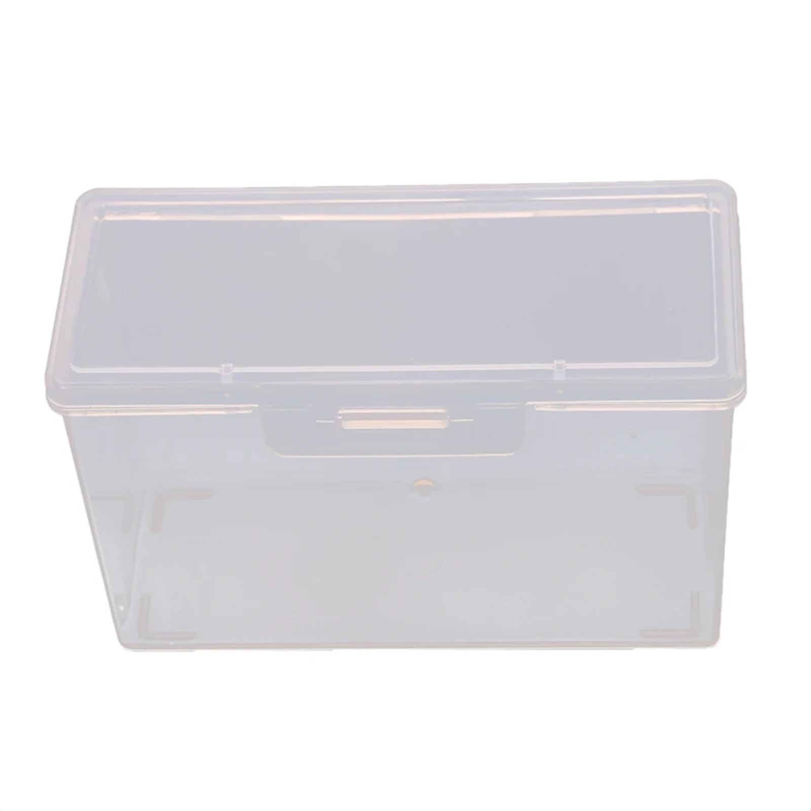 AHUFGN Cotton Pad Holder Portable Storage Box Travel Transparent Cotton Swab Holder Case Jewelry Organizer Dust-proof Container Accessories(L)