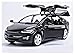 Modelos de Autos, 1:32 Aleación Pull Back Coche Alta Imitación para Tesla Modelo X90 Diecast Vehículo 4 Puerta Abierta Música y Vehículos Flash para Niños Boys Girls Regalo, WQQWQQQ-8521.