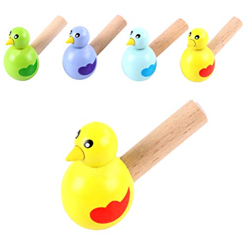 Wooden Bird Whistles: Cartoon Whistle Bird Shape Kids Whistle, Educational for Children (Random Color) 15pcs - Image 5