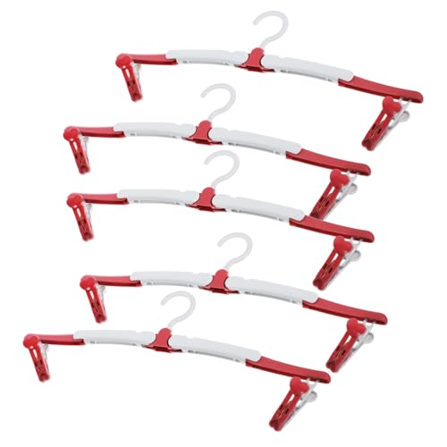 LIFKOME 5Pcs Portable Folding Clothes Hangers Space Saving Travel Hangers with Clips for Clothes Drying Lightweight and Compact for Outdoor and Home Use Sturdy Material