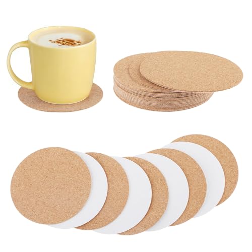 16 Pcs Self-Adhesive Cork Round, 3