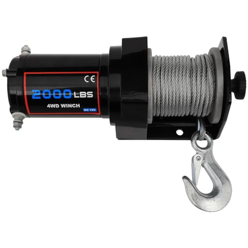 Winche eléctrico 12V 2000LB para remolque y off road miniatura 2