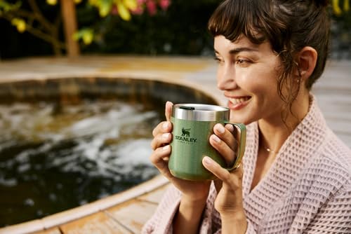Image of STANLEY Everyday Camp Mug 24oz | Drink Through Lid | Cup for Coffee, Tea and Drinks | Insulated Stainless Steel Coffee Mug | BPA-Free | Rose Quartz