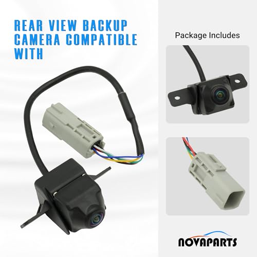 Image of NOVAPARTS 22883286 Rear View Backup Camera Compatible with 2013-2015 Chevy Malibu 2011-2015 Chevy Volt 2014-2016 Buick Lacrosse Parking Assist Replaces 20860481 22923842