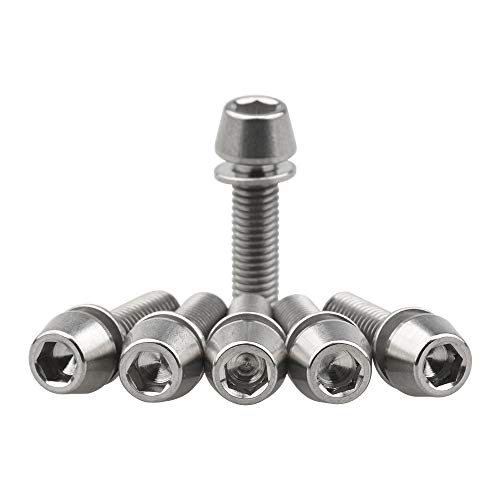 image for Wanyifa Titanium M5x20mm with Washer Allen Hex Tapered Bolts Screw for