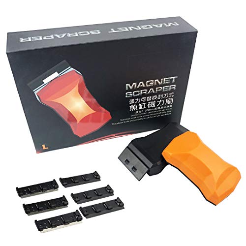 Norgail Magnetic Aquarium Fish Tank Glass Cleaner, Magnet Fish Tank Cleaner with Scraper Floating Cl Norgail Magnetic Aquarium Fish Tank Glass Cleaner, Magnet Fish Tank Cleaner with Scraper Floating Cl