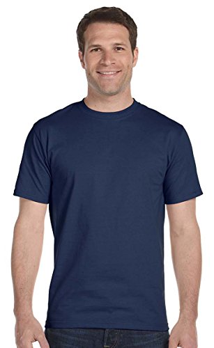 Hanes Preshrunk 100% Cotton 6.1oz. Beefy-T - Born To Be Worn T-Shirt, L-Deep Navy