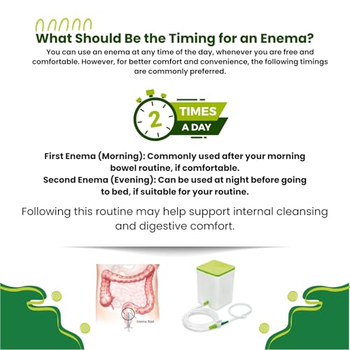 Image of PVC Enema Kit 1500 ML for Home use with Instruction | Enema home kit for Adults Reusable & washable (Enema Pot: Pack Of 2)