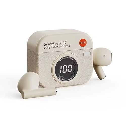 Cuffie Bluetooth Senza Fili, Auricolari Wireless stile fotocamera vintage