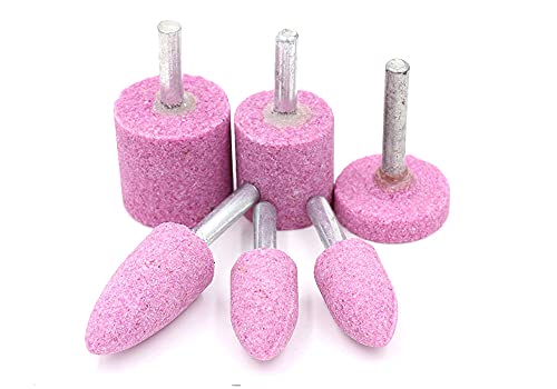 Luo Ke LK25565477 10 Pcs Rotary Grinding Stone, 1/4 Inch Shank Abrasive Stones Mounted Grinding Bits thumb #5