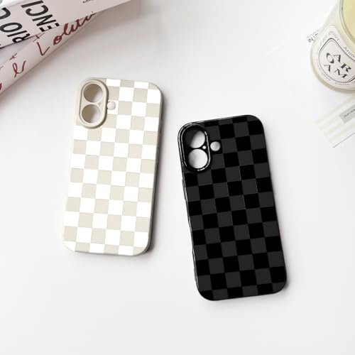NITITOP Compatible for iPhone 16 Plus Case Cute Checkered - White by NITITOP - Used condition - Image 7