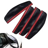 Ferianl 4PCS Car Rear View Mirror Rain Visor Eyebrows, Waterproof Auto Side Mirror Rain Guard, Universal Rearview Mirrors Cover, Car Exterior Accessories for SUV, Sedan, Truck