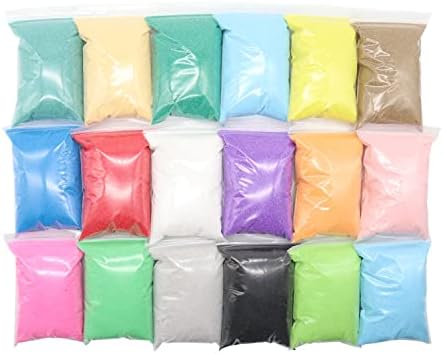 Colorful Sand Art Sand, 18 Pounds of Colored Sand, 18 Unique Sand Colors of Non-Toxic Arts and Crafts Sand for Children’s Projects, Wedding Unity Ceremony, Baby Showers, Sand Art Bottles, DIY Drawing